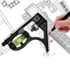 Engineers Combination Carpentry Active Right Angle Ruler Gauging Tool Try Square Corner Ruler