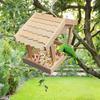 Casetta Mangiatoia per Uccelli Stazione di Alimentazione Articoli per Animali Mangiatoie Rustiche per Colibrì da Esterno per Giardino Patio Portico Sentiero Finestra Balcone