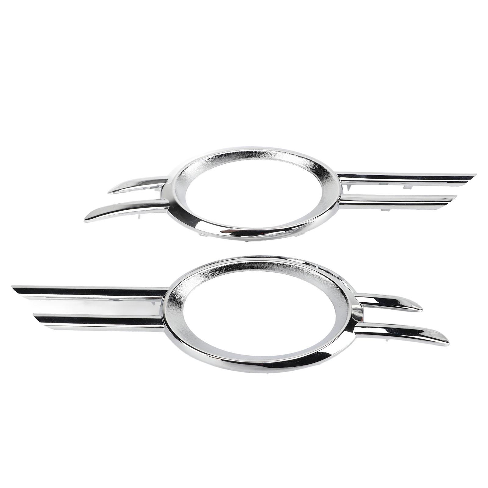 

2PCS Fog Lamp Bumper Grille Cover Gloss Chrome 2118851174 Replacement for E320 E350 E550 E63 AMG