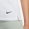 Nike Pull Couleur Unie Polo Manches Courtes Hauts Femme Blanc DH2310-100
