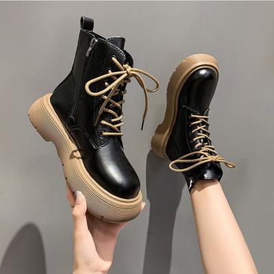 Martin Boots, Women's New Style, Popular In Spring, Autumn, Winter, with Thick Velvet Sole, Retro Short Boots, British Style, Small Boots