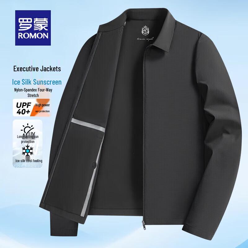 Romon Men s Antibacterial UPF50+ Cooling Commuter Jacket 185