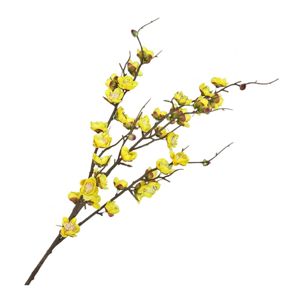 Natural Look Plum Blossom Artificial Plum Blossom Branch Artificial Cherry Blossom Branches 34.6 Inch Faux Plum Stems for Home