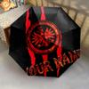 1 PC Automatic Folding Umbrella - Eintracht Frankfurt Custom Name Pattern, Portable & Foldable Design with 8 Ribs, Christmas Birthday Gifts