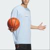 adidas T Shirt Men's Glossy Finish Blue JD6404