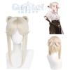 Genshin Impact Ningguang Pizzahut Cobranded Cosplay Game Character Bowknot Wig