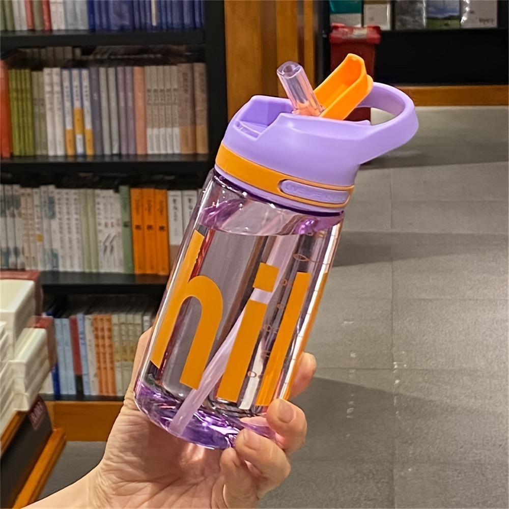 

450 мл Портативная бутылка для воды для спортзала, фитнеса, кемпинга на открытом воздухе, пеших прогулок и спорта - материал ПК, герметичная