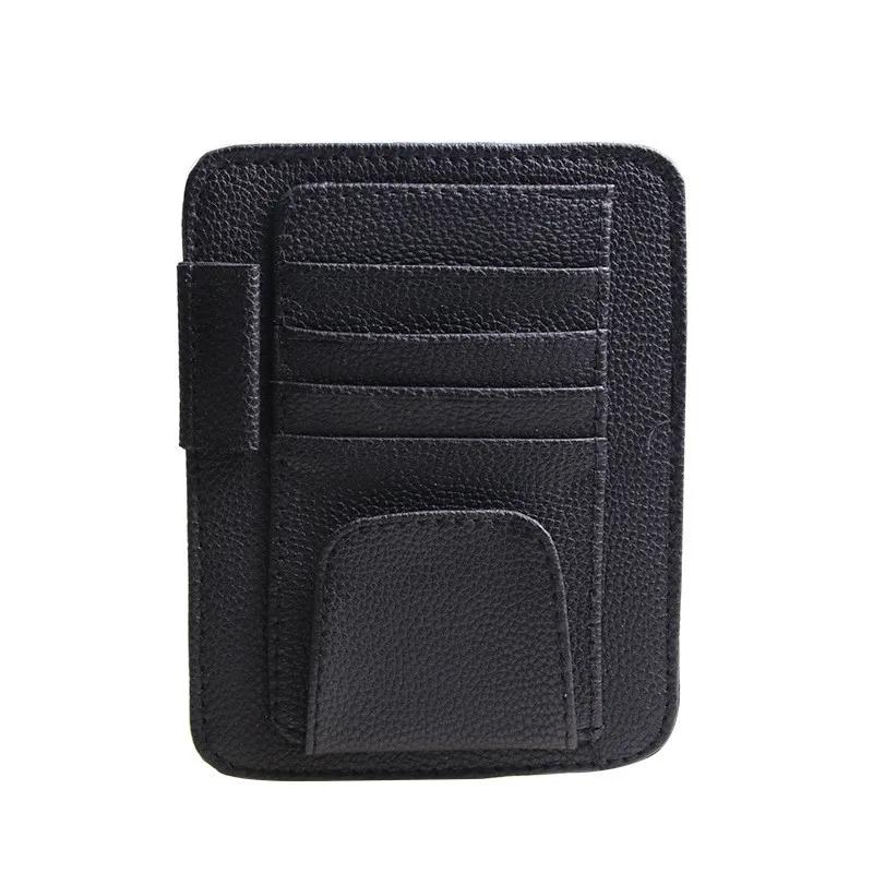 Car visor creative storage ticket holder Car glasses holder card cover multi-functional sunglasses frame interior decoration