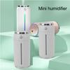 Mini Humidifier Compact Portable USB 7 Colors Light For Office Desk Bedroom Car Air White