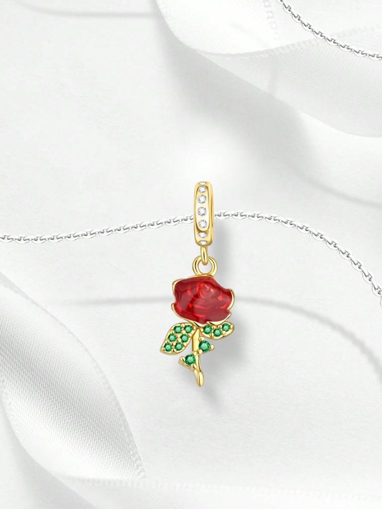 Dragonfly Sunflower Rose Beads Charm Copper Plated Fit Charms Copperoriginal Bracelet For Jewelry Making Diy Charm
