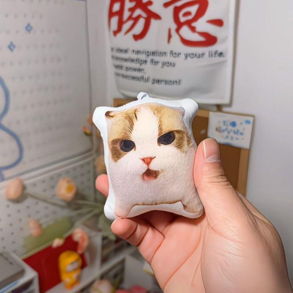 with Sound German Kitten Voice Pendant Cat Voice Doll  Children's Toy Schoolbag Pendant Decoration