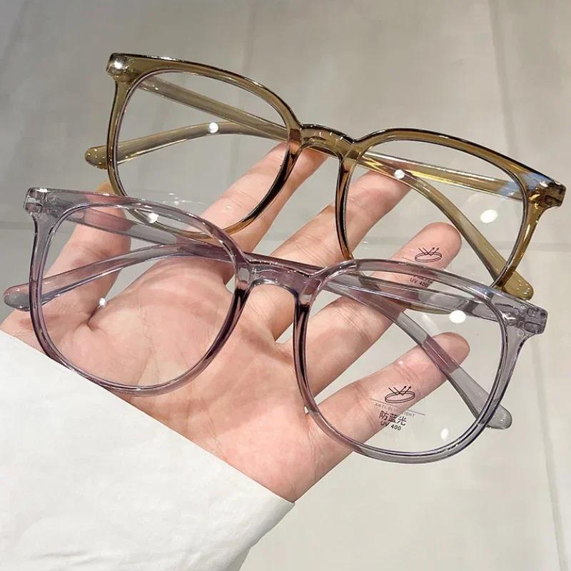 Classic Style Ultra-light Glasses Blue Ray Protection Flat Eyeglasses Female Stylish Exquisite Casual Transparent Frame Flat Light Glasses