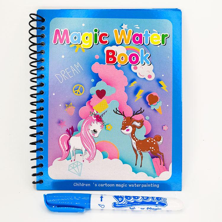 Libro Magico Da Colorare Ad Acqua Garosa | Penna Acquatica Inclusa – Gioco Educativo Riutilizzabile Per Bambini 3+ (tema: Viaggio)