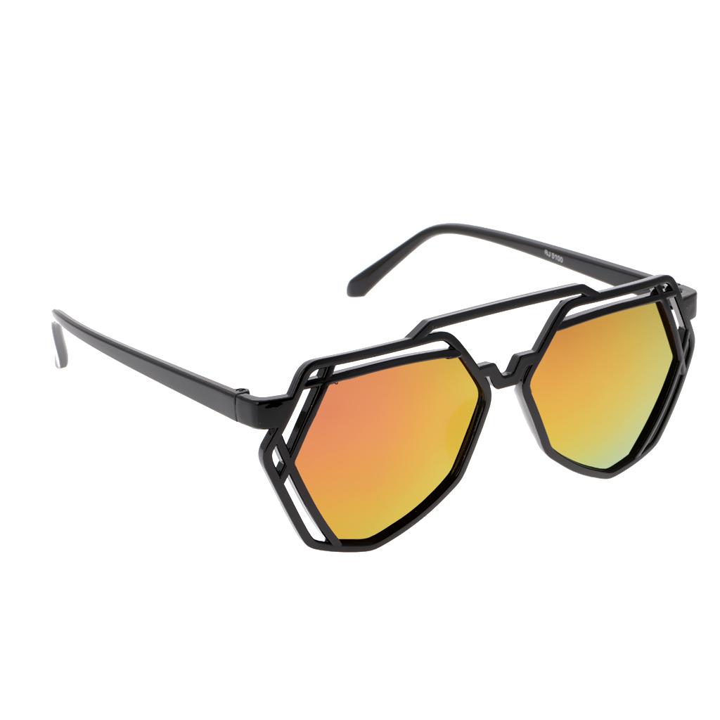 

Retro Women Men Polygon Frame Color Lens Outdoor Diving Sunglasses Eyewear