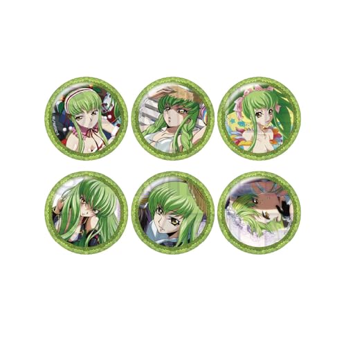 Code Geass: Lelouch of the Rebellion C.C. ver. Trading Collection Can Badge Box of 6