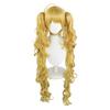 47" Vibrant Yellow Double Ponytail Cosplay Wig, Heat-Resistant Synthetic Hair for Anime Magical Girl