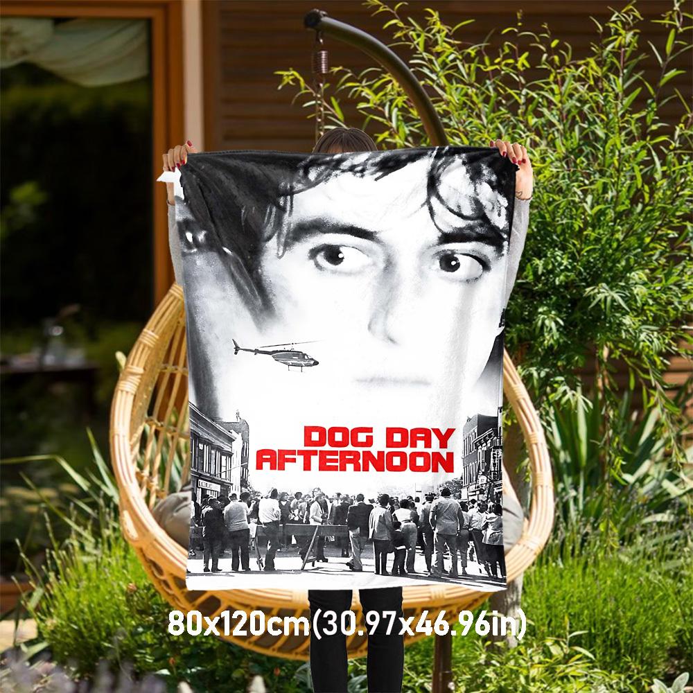 

1pc Dog Day AfternoonOutdoor Flannel Blanket Soft Plush Decor for Picnics, camping,Bedroom, Playroom, or Lunch Breakn1195A 80x120cm(31x47inch)