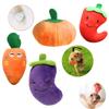 2023 Pet Dog Plush Toy With Sound Soft And Huggable Carrot Pepper Pumpkin And Eggplant Wholesale