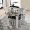 Dining Table For 4 6 People Kitchen Table With Wood Effect For Dining Room Grey