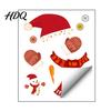 Christmas Snowman Window Clings Static Stickers Removable PVC Glass Decals Waterproof Holiday Wall Stickers Winter for Home And Store Party
