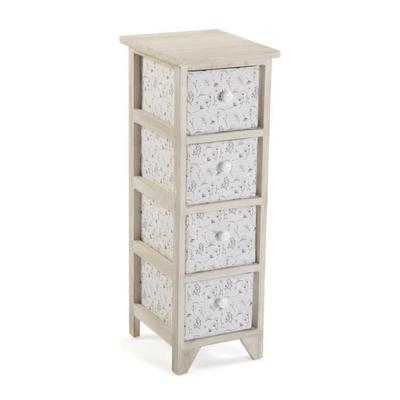 Drawer Unit - Versa Lili - MDF Wood - 30x72x25 Cm - Neutral Color - Spacious