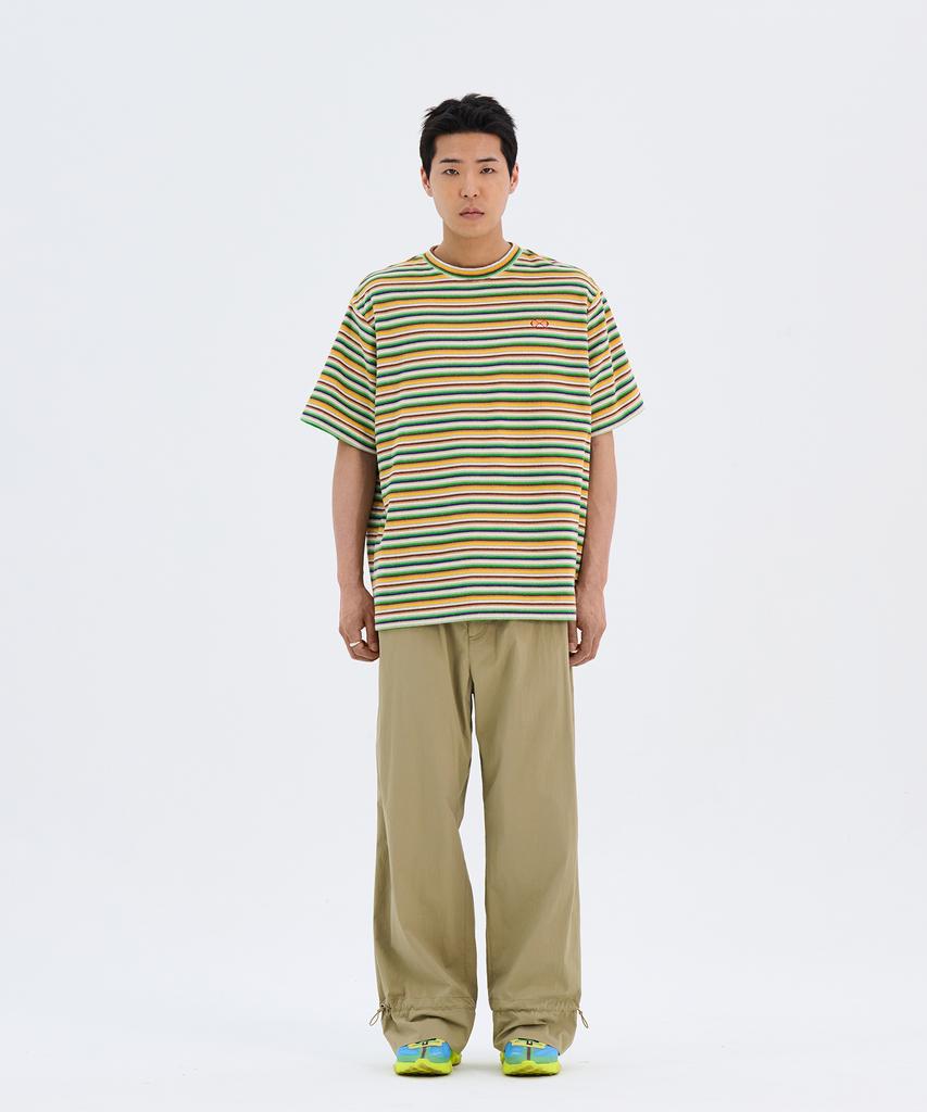 Nontaib Nylon Ankle String Easy Pants (Beige)