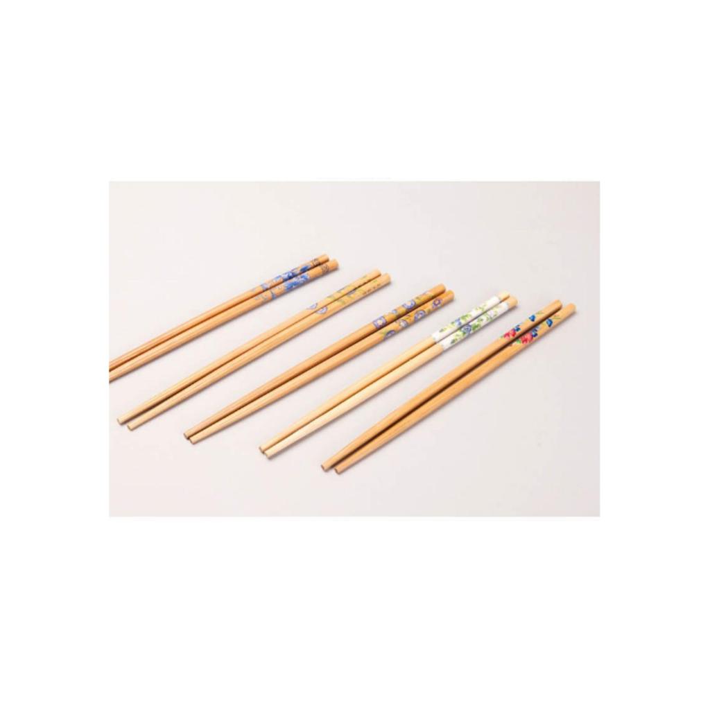 5 Types of Colored Wooden Chopsticks + 5 Types of Chopsticks Houses Foreigners' Gift Set