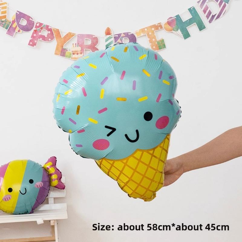 Watermelon, Fruit Cake, Balloon, Children's First Birthday, Adult Party Decoration, Doughnut, Ice Cream Balloon