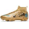 Men Soccer Shoes Anti-slip High-top Long Studs Outdoor Sports Shoes Men Grass Wear-resistant Training Ultra-light Men Shoes