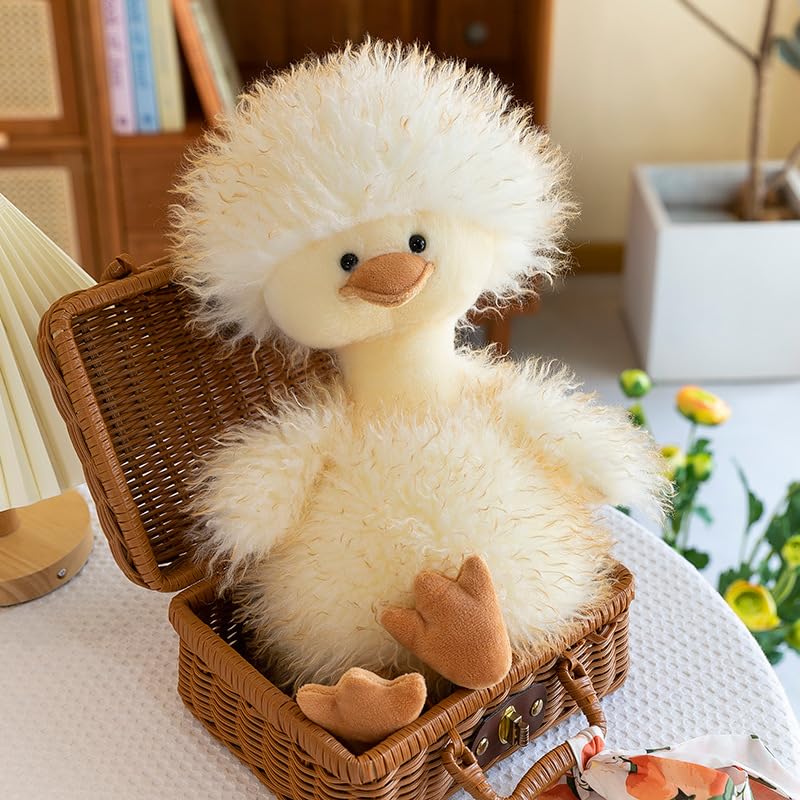 Plush Toy Duck - Cute and Fluffy Duck Plush - Adorable and Soothing - Birthday Present, Decorative Gift, 40cm (Duck Plush Toy 40cm)