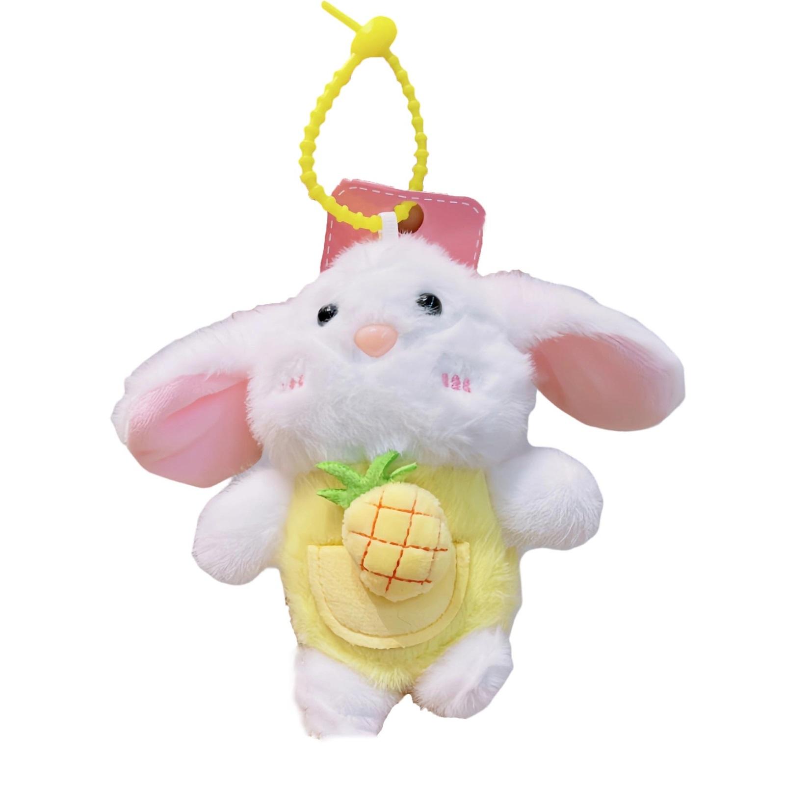 

Cute Plush Bunny Keychain,Soft Bag Pendant, Kawaii Stuffed Charm For Backpacks, Car Keys, Gifts For Kids & Teens One Size жовтий