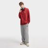 Fila Original Peony Half-Zip Classic Vintage Minimalist Casual Comfortable Versatile Sweatshirt Unisex Sweatshirt Red F51U619204FRD