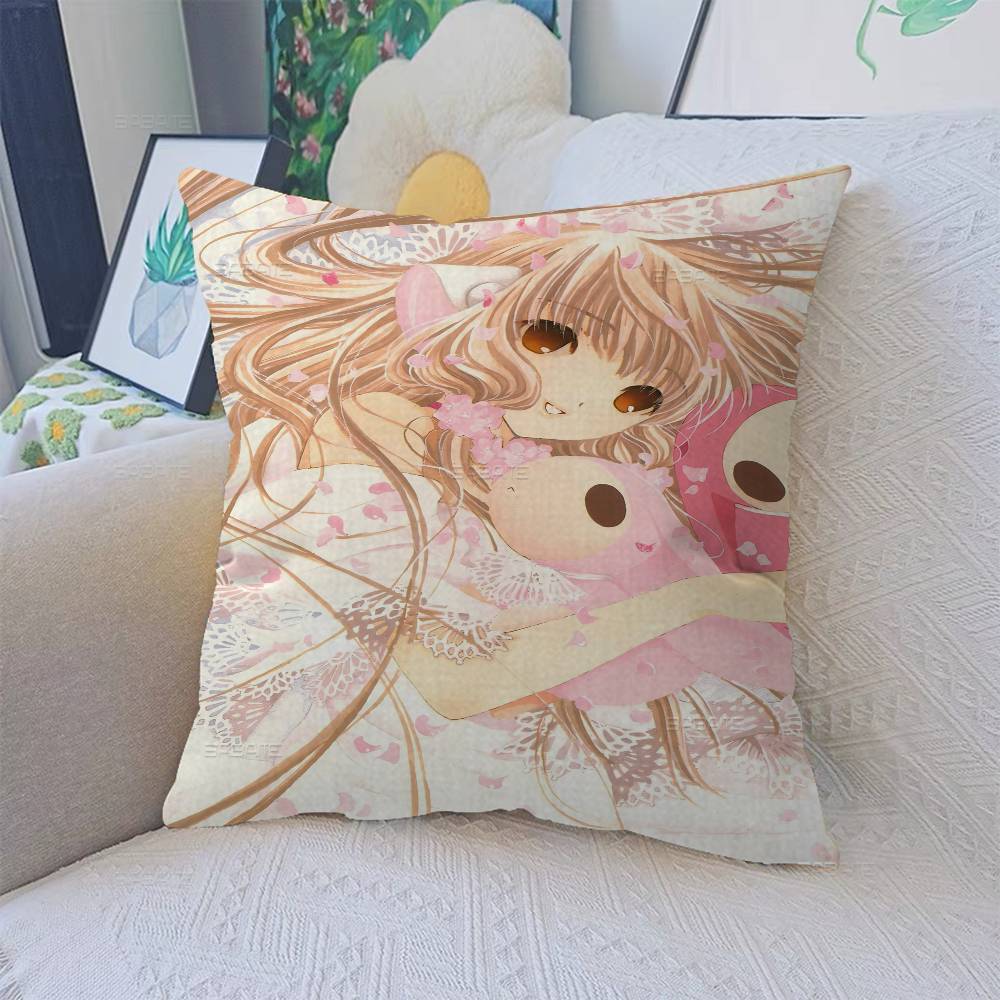 Аниме C-Chobits Наволочка Подушка-плед для Автомобиля Чехол для Подушки на Диван Автомобиль Рождественский Подарок 40x40см 45x45см 30x30 cm