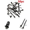 50x High Quality Nylon Tie Wrap Cable Fixed Clip Car Cable Fastening Zip Strap