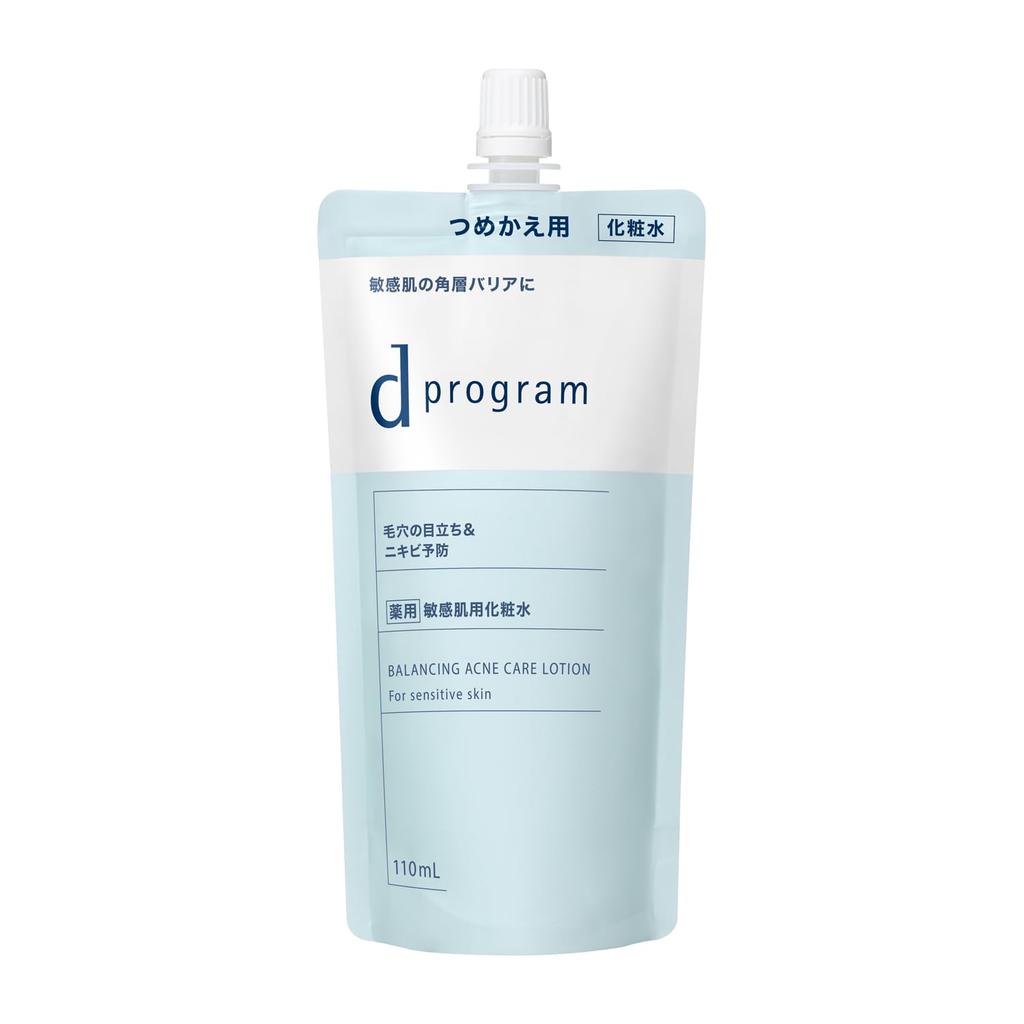 d program Balance Acne Care Lotion EX Refill 110mL Delicate Prevents Skin Focuses On Promoting & (Quasi-drug) Lotion, Milk/Lotion Texture, Skin,
