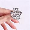 Xiaomi Positive Affirmation Motivational Quote Enamel Pins Lucky Everything Works Out Good Grades Good Life Brooch Lapel Badge Jewelry
