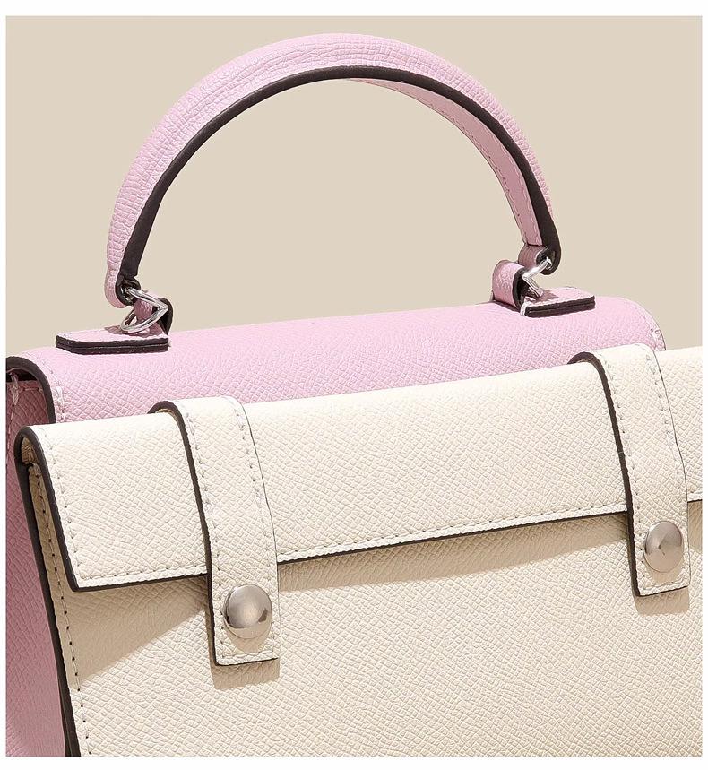 Little Red Book High-End Genuine Leather Mini Kelly Crossbody Handbag