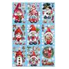Xmas Window Clings 9 Sheets Christmas Window Decals Stickers Cute Christmas Window Decorations Xmas Santa Snowflake