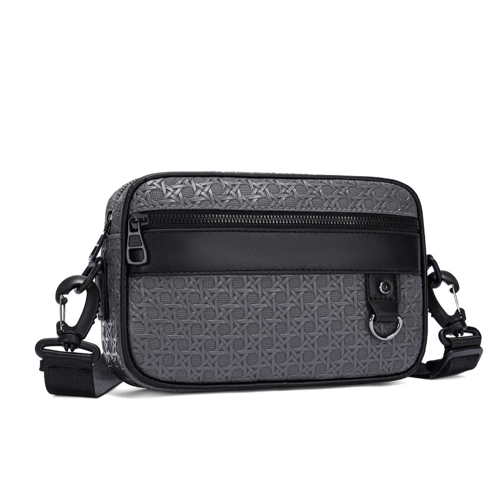 Men's Business Crossbody Bag – Soft PU Leather Shoulder Bag with Adjustable Strap for Work & Travel