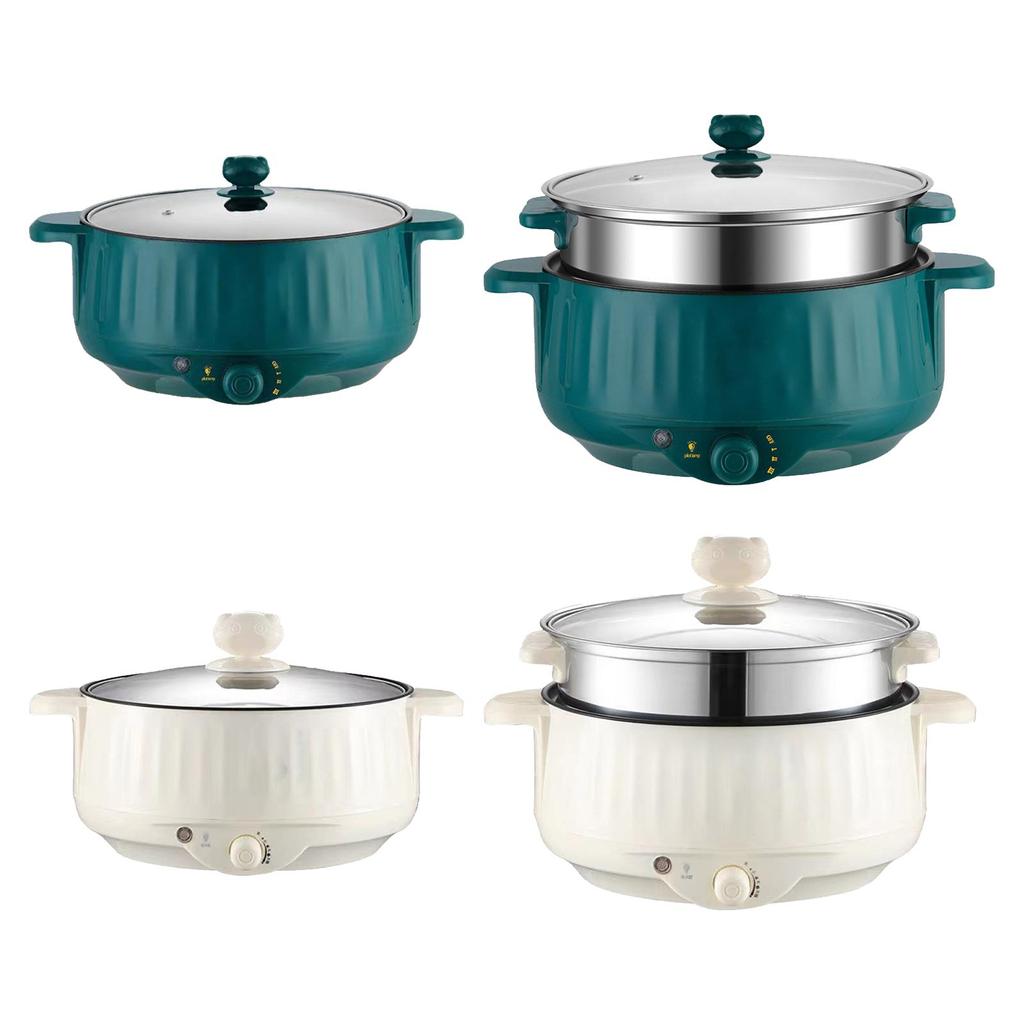 Electric Pots Nonstick Multifunctional 3 Gear Household 1.7L Kitchen Cooking Appliances for Fry Dumpling Porridge Steak Noodles