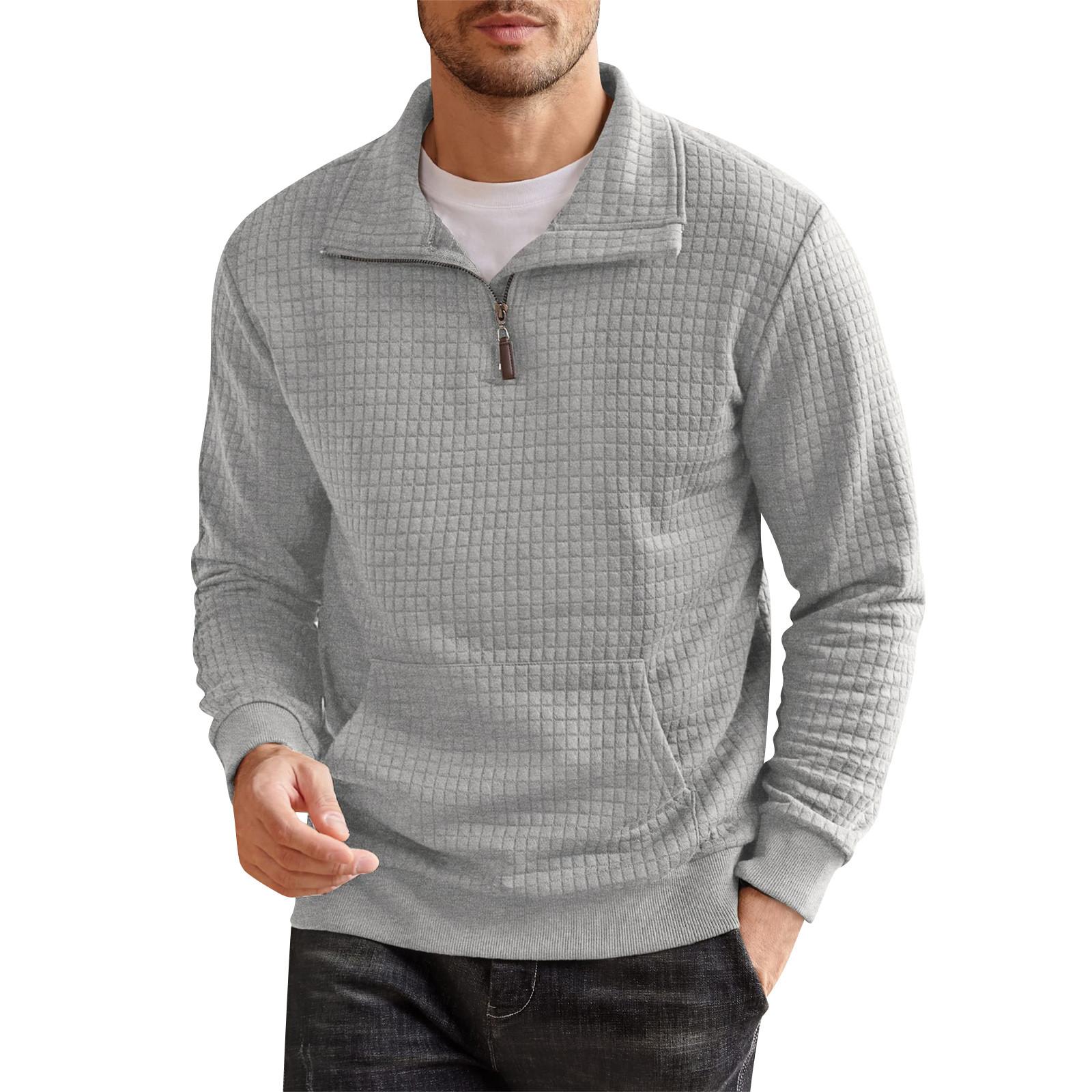 

Весна та чоловічий світшот зі стоячим коміром - це повсякденні светри для активного відпочинку XXL