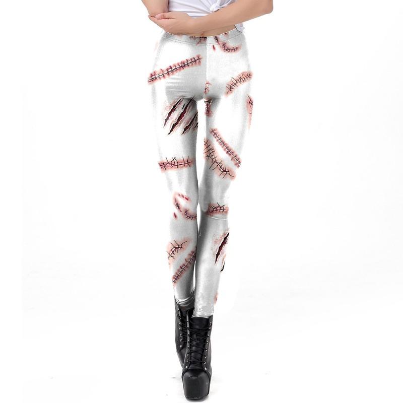 Halloween Pants Skull Skull Skeleton Digital Printing Christmas Leggings Skinny Sweatpants Women's Pants