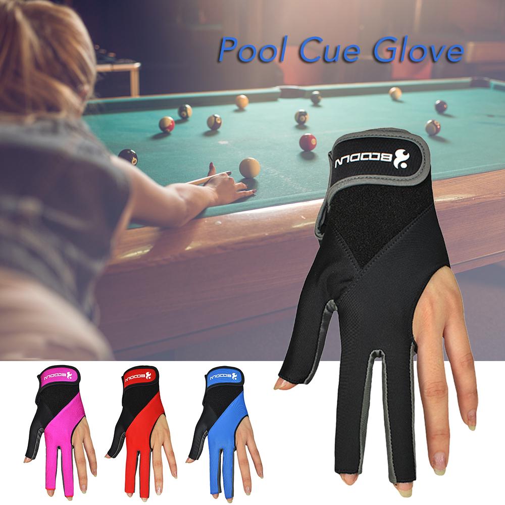 

1 PCS Pool Cue Gloves Billiard Three Cut Gloves Left Hands Gloves Billiard Accessories M-L синий
