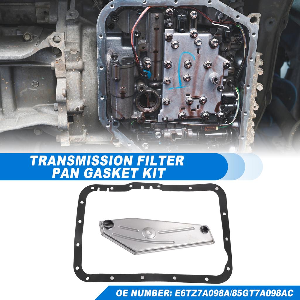 UXCELL Kit de Filtro de Transmisión Automática A4LD A4LD-E Filtro Enfriador de Aceite CVT Kit de Juntas de Cárter de Aceite Apto para Ford Bronco 1986-1988