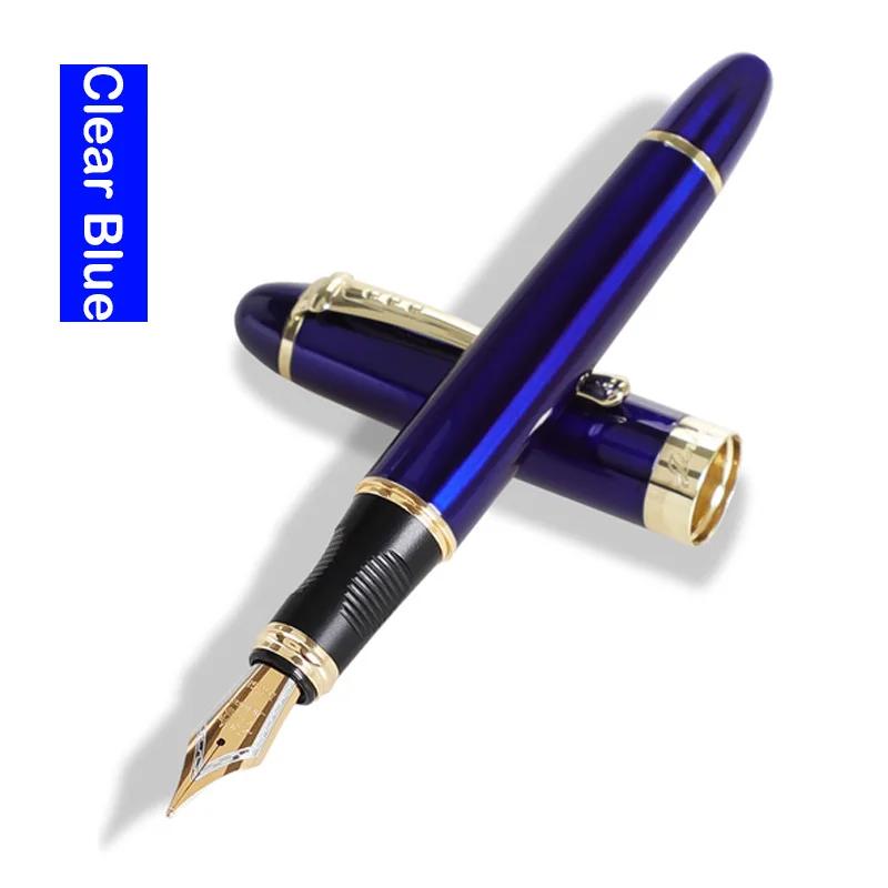 Jinhao X450 Fountain Pen Iraurita Nib Full Metal Golden Clip Luxury Pens Student Gift Stationery Office School Supplies