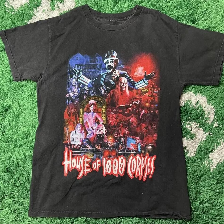 Vintage House Of 1000 Corpses Horror Film Graphic Unisex Tshirt For Men Women