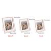 SAEGYPET Metal Photo Frame with Glass Vertical Display Tabletop Photo Frame Holiday Wedding Home Decoration Angle Adjustable Gift (Rose Gold, 15X20CM)
