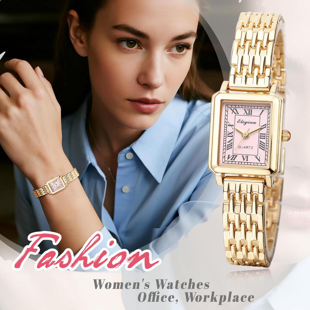 Square Watch Women Waterproof Gold Analog Display Fashion Quartz Watch Women Accessories - Birthday Anniversary Mother's Day Christmas Valentine's