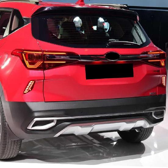 AIVYNA 2Pcs LED Tail Light Rear Bumper Reflector Light Rear Fog Lamp Brake Light Turn Signal Light for Kia Seltos 2019 2020 2021