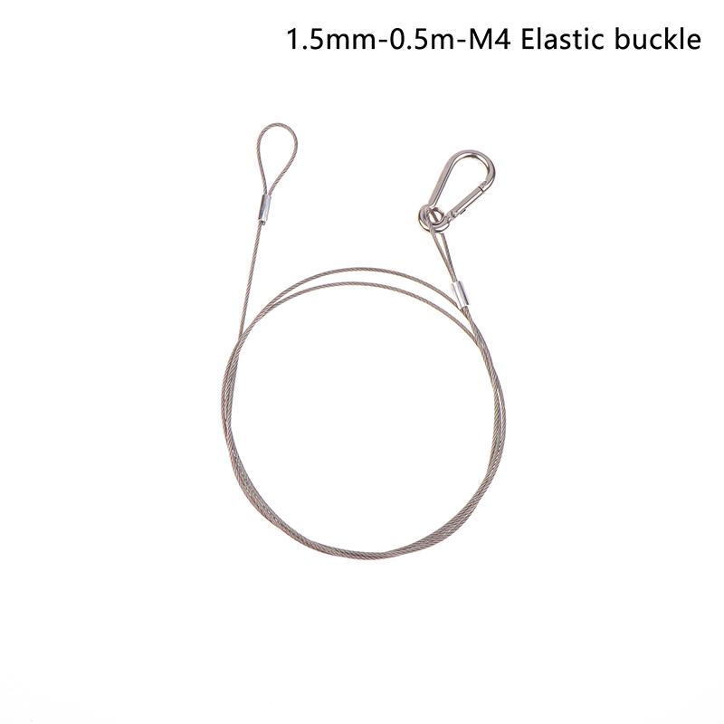 4Pcs/Lot Flexible Thin Black 1.5/2/3Mm Cable Safety Steel Lock Wire Safe Rope Locks Led Par Light Duty Quick Release Pin